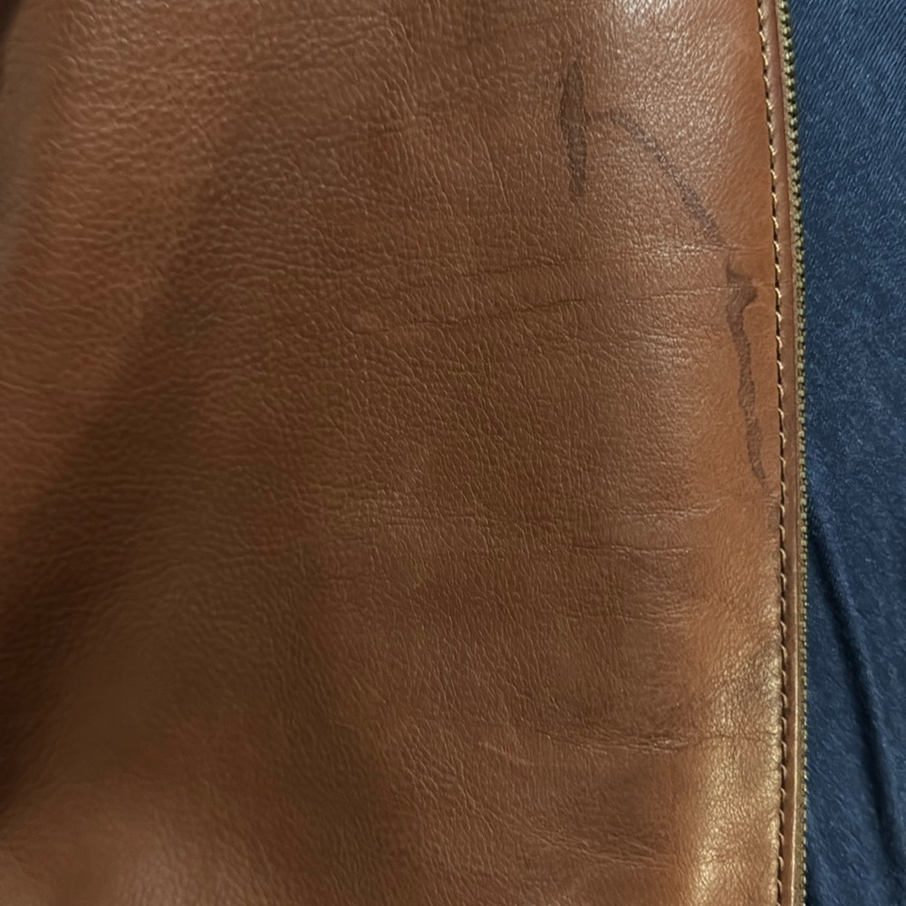 Lucky Brand Leather Crossbody Bag/Purse - Red/Brown‎ Color - Picture 6 of 12